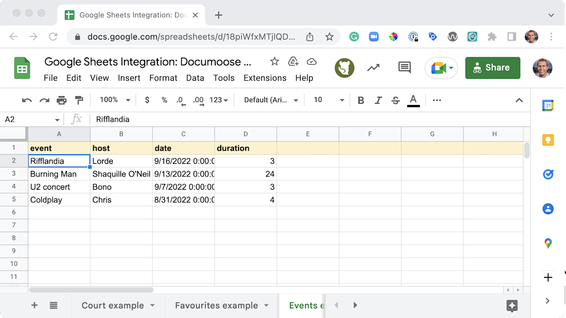 Enhanced Google Sheets integration for Docassemble