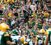Fans cheer in the first half as Green Bay plays against the New York Jets on Saturday, August 21, 2021 at at Lambeau Field. / Samantha Madar/USA TODAY NETWORK-Wisconsin via Imagn Content Services, LLC