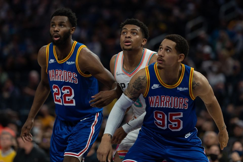 Golden state warriors forward andrew wiggins (22)