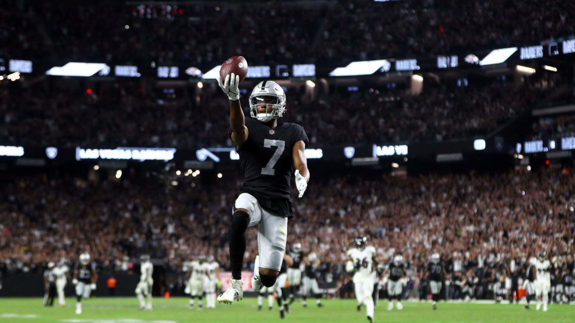 Zay Jones Las Vegas Raiders Touchdown v Baltimore Ravens 2021 Images