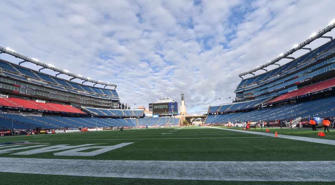 A general view of Gillette Stadium prior to a game between the New England Patriots and Buffalo Bills. Mandatory Credit: Bob DeChiara-USA TODAY Sports.