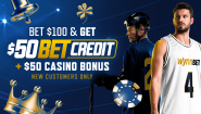 Bet $100 & Get $50 Bet Credit + $50 Casino Bonus - MI