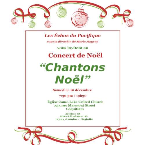 Concert de Noël 2016 - poster