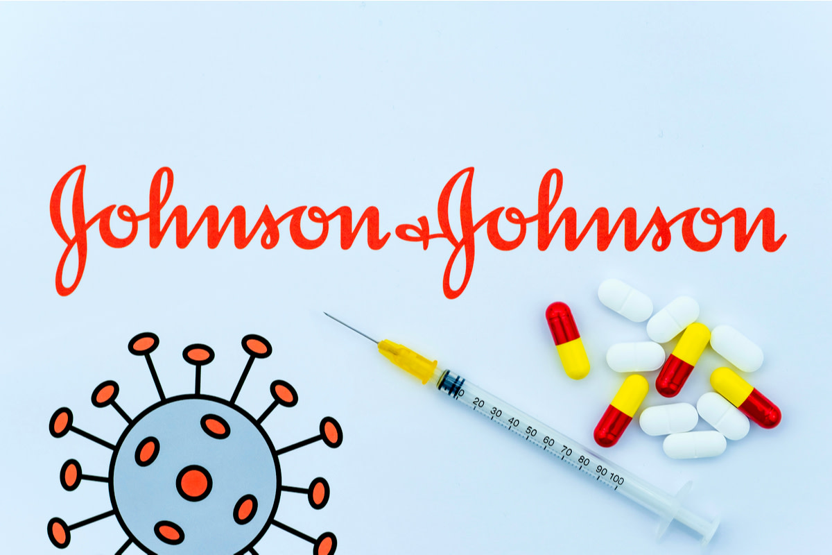 Johnson & Johnson logo printed as a brochure