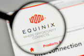 Equinix logo on the website homepage