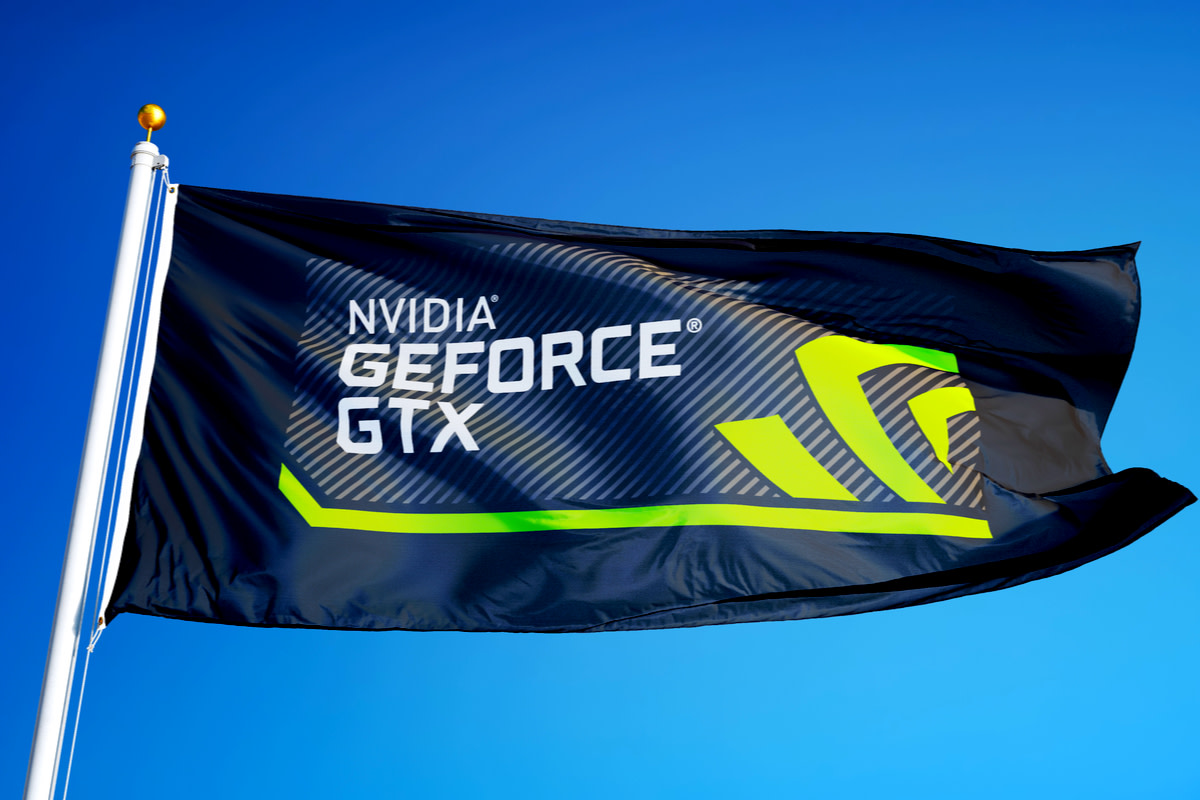 Nvidia GeForce GTX logo flag