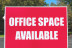Office Space Available - large sign