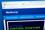 The homepage of the official website for Medtronic Public Limited Company