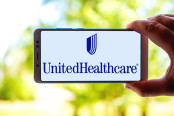 UnitedHealth Group Logo on Smartphone