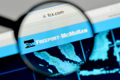 Freeport-McMoRan logo on the website homepage