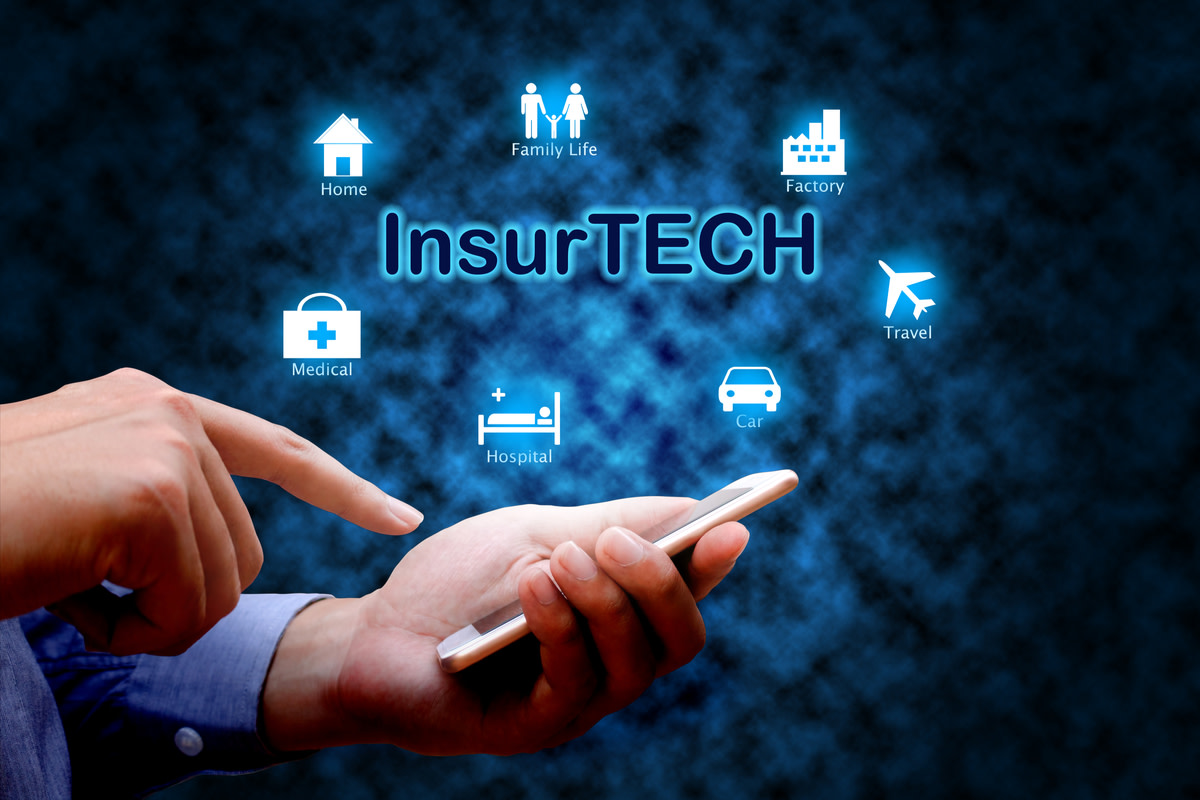 Insurance technology (Insurtech) concept