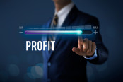 raise profit or business growth concept