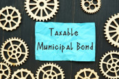 Taxable Municipal Bond with inscription on the page