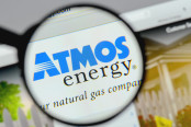 Atmos Energy logo on the website
