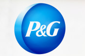 Procter and Gamble logo on a wall