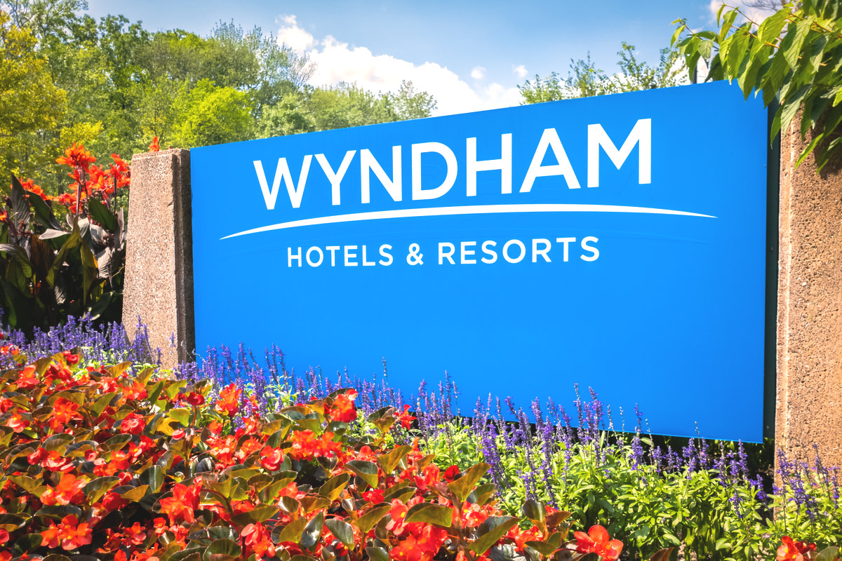 Wyndham Hotels and Resorts headquarters entrance sign
