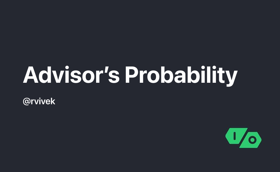 Cover Image for Advisor’s probability