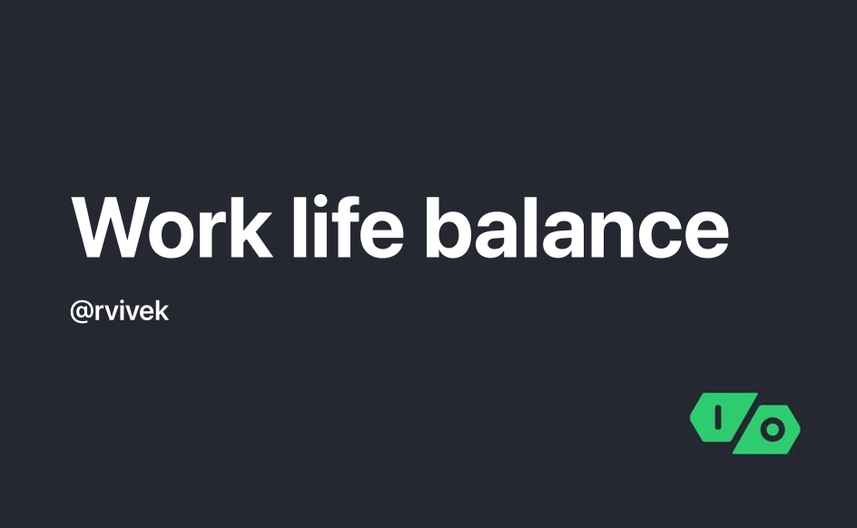 Cover Image for Work life balance