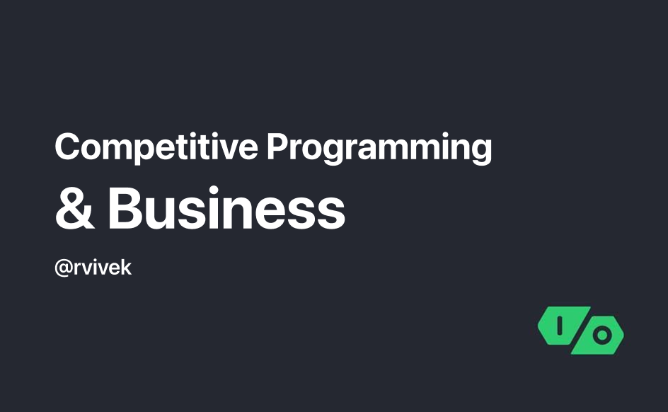 Cover Image for Competitive programming & business