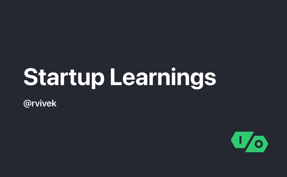 Cover Image for Startup Learnings