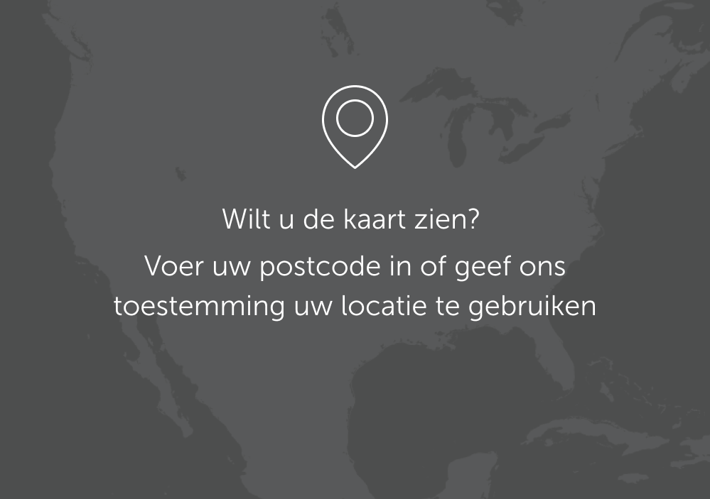 Wilt u de kaart zien? Voer uw postcode in of geef ons toestemming uw locatie te gebruiken