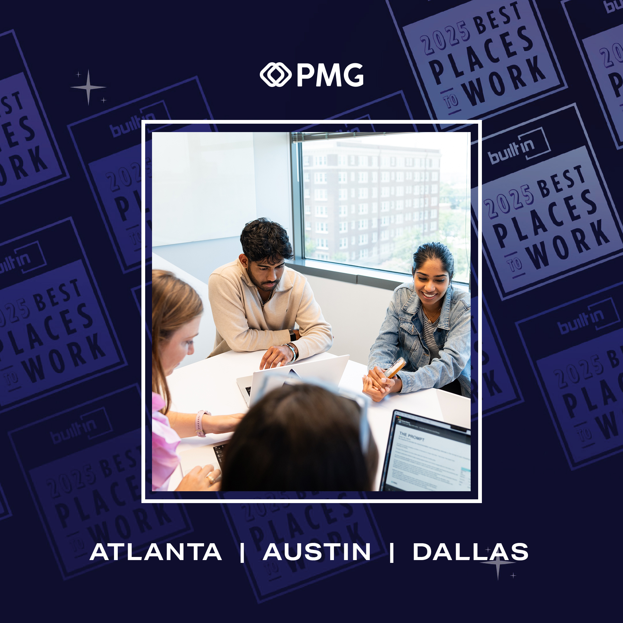 PMG Ranks Among Built In’s Best Places to Work