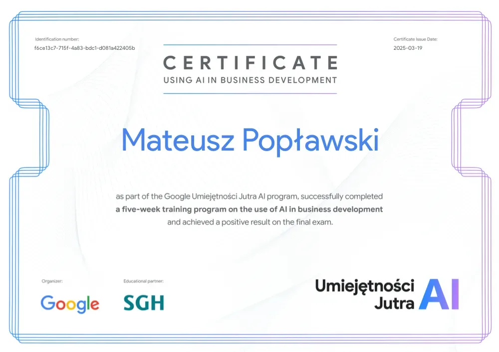 AI in business development