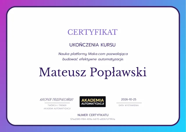 Make.com - Akademia Automatyzacji