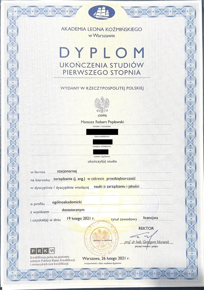 Bachelor in Management