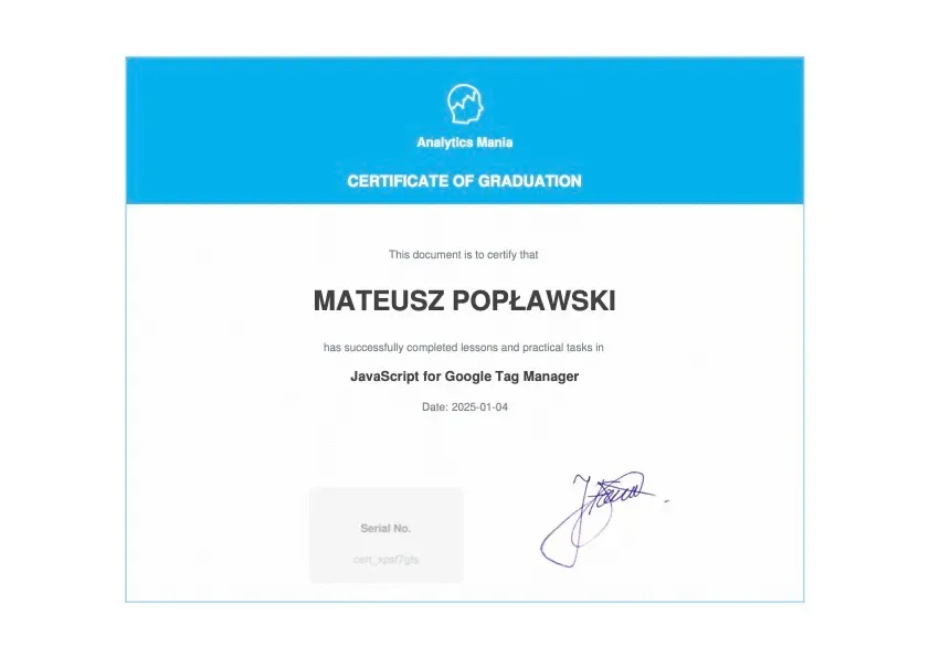 Javascript for GTM - Analytics Mania 