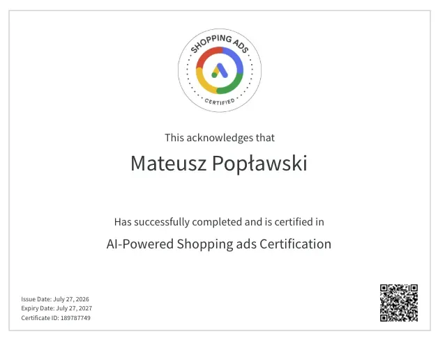 Google Shopping Ads Certification