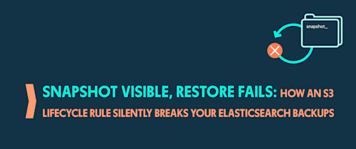 Snapshot Visible, Restore Fails: How an S3 Lifecycle Rule Silently Breaks Your Elasticsearch Backups