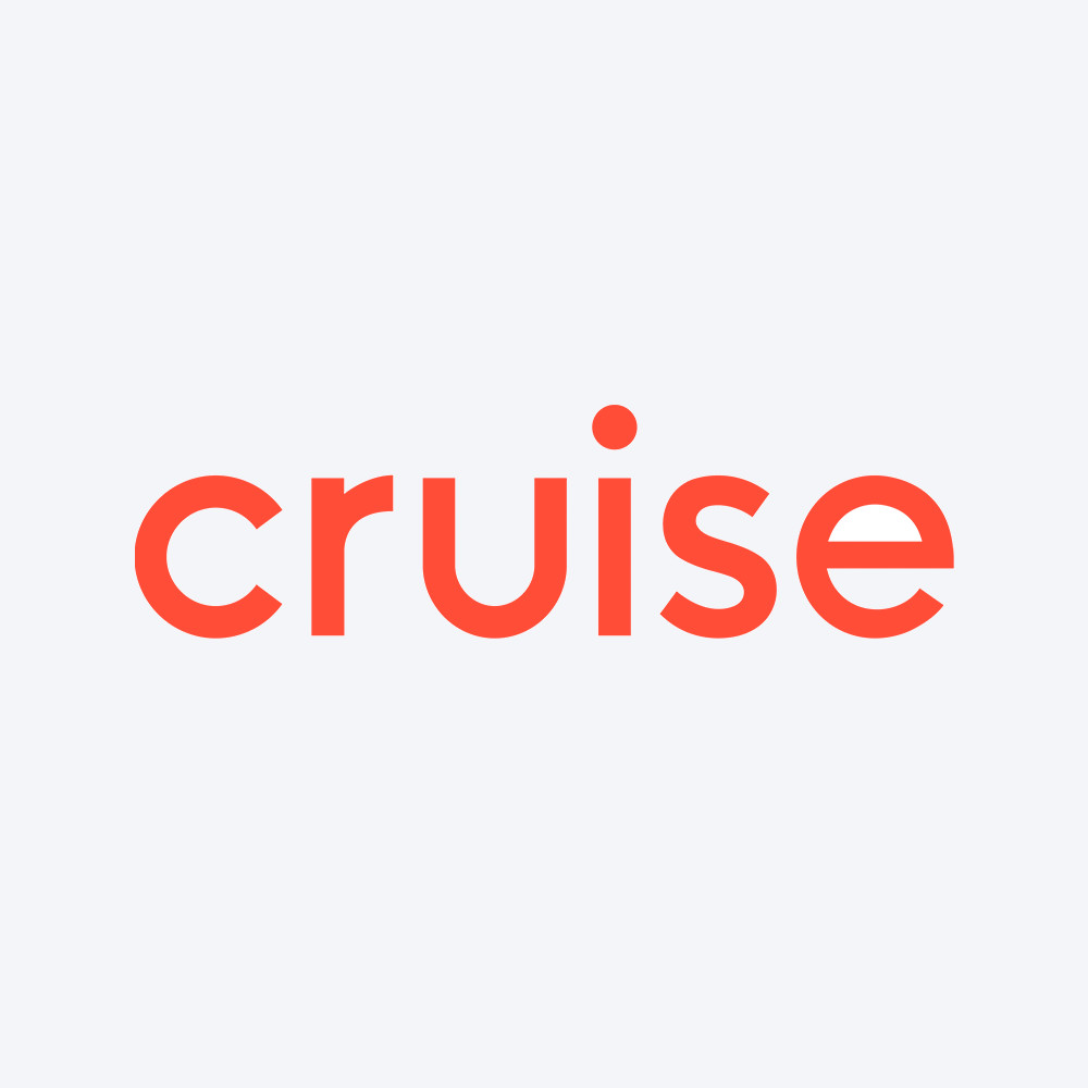 Cruise wordmark in Presidio Orange on white background