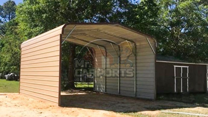 20x20 Reg Roof Metal Carport Mr Carports   P35 