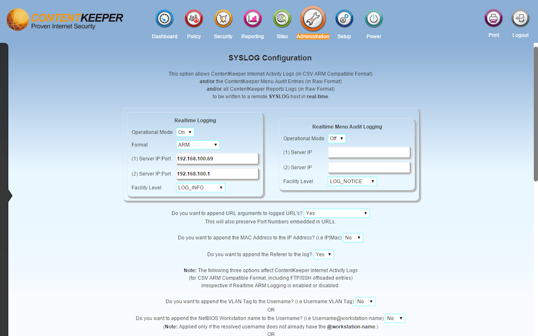 Fastvue Reporter for ContentKeeper Getting Started