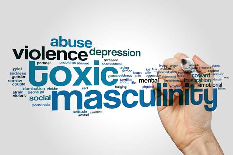 A word cloud illustrating the concept of toxic masculinity, featuring various related terms and phrases prominently displayed.  A word cloud illustrating the concept of toxic masculinity, featuring various related terms and phrases prominently displayed.