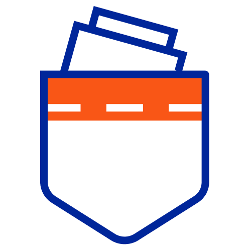 Ícono de entrega de ropa