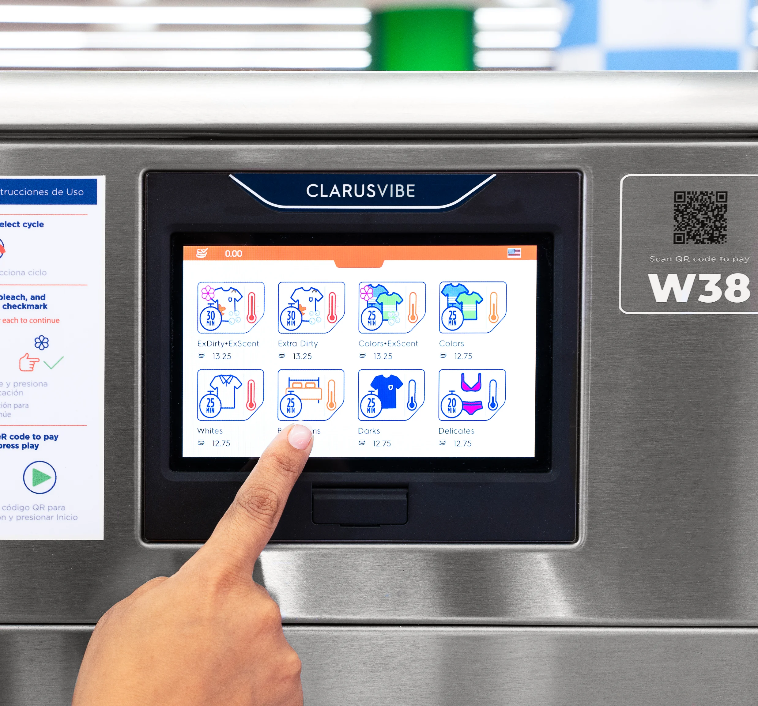The image shows a touchscreen example