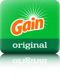 Imagen de detergentes y suavizantes incluidos en la tienda: Gain Original.