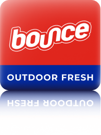 Imagen de detergentes y suavizantes incluidos en la tienda: Bounce Outdoor Fresh.