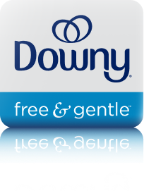 Imagen de detergentes y suavizantes incluidos en la tienda: Downy Free & Gentle.