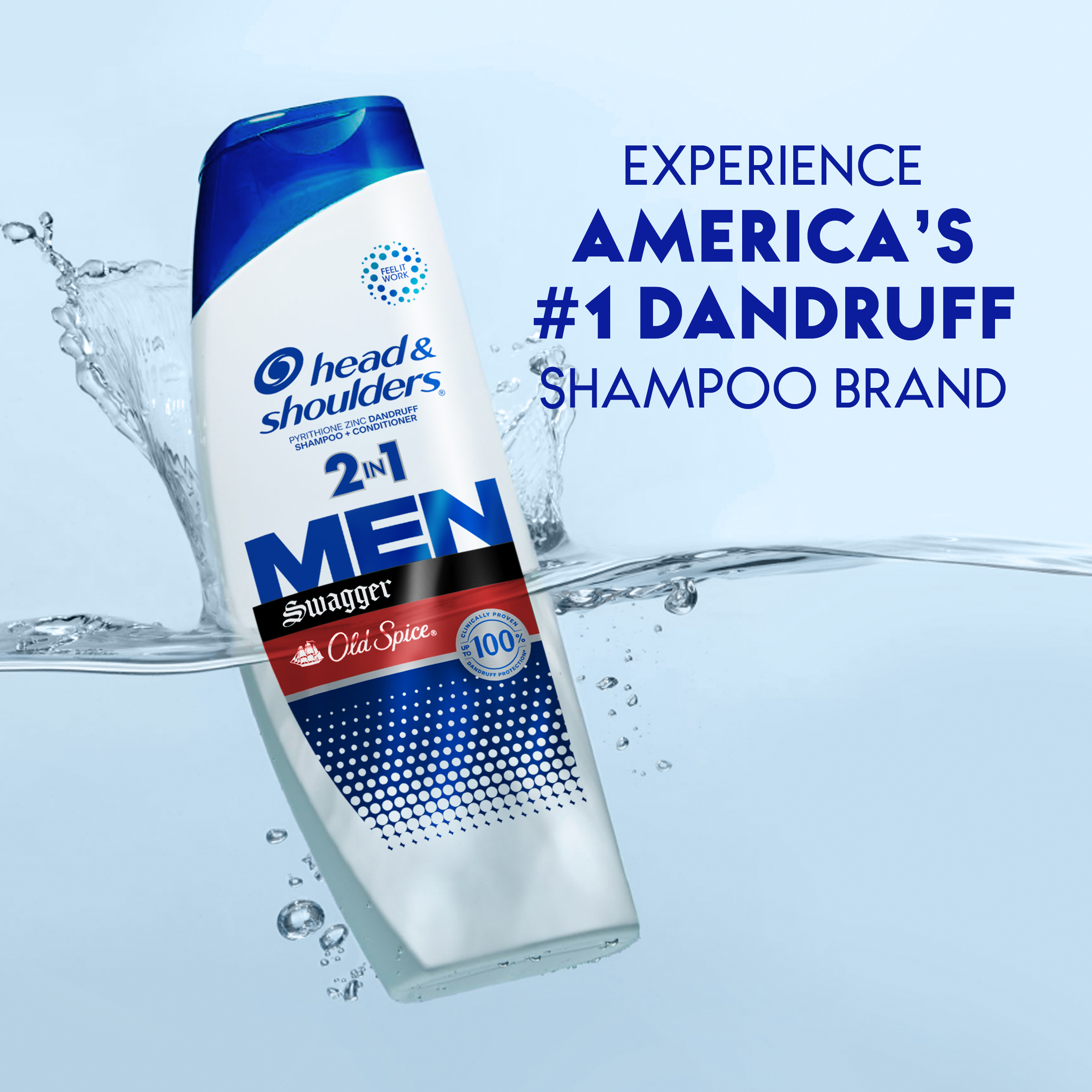 2 in 1 Old Spice Swagger Shampoo for Men Head Shoulders