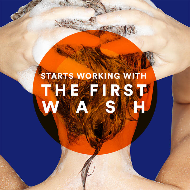 Starts working with the first wash Starts working with the first wash