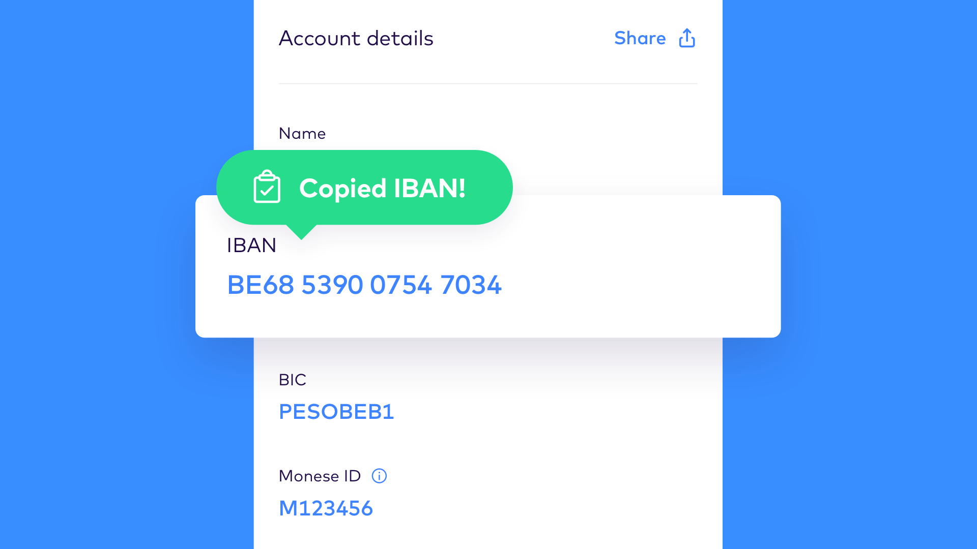 IBAN-Account-Details