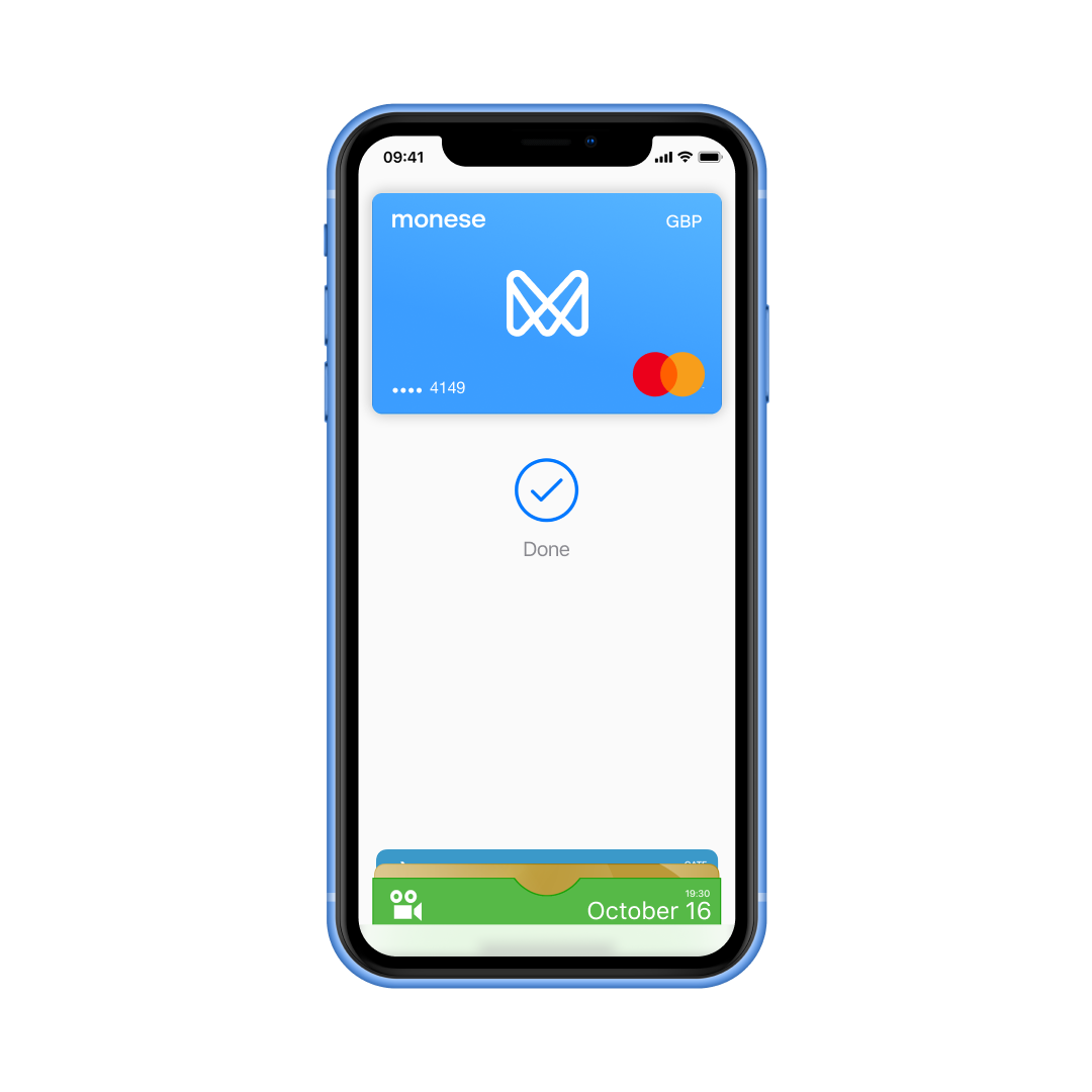EN Features Overview Image > Monese with apple Pay GBP