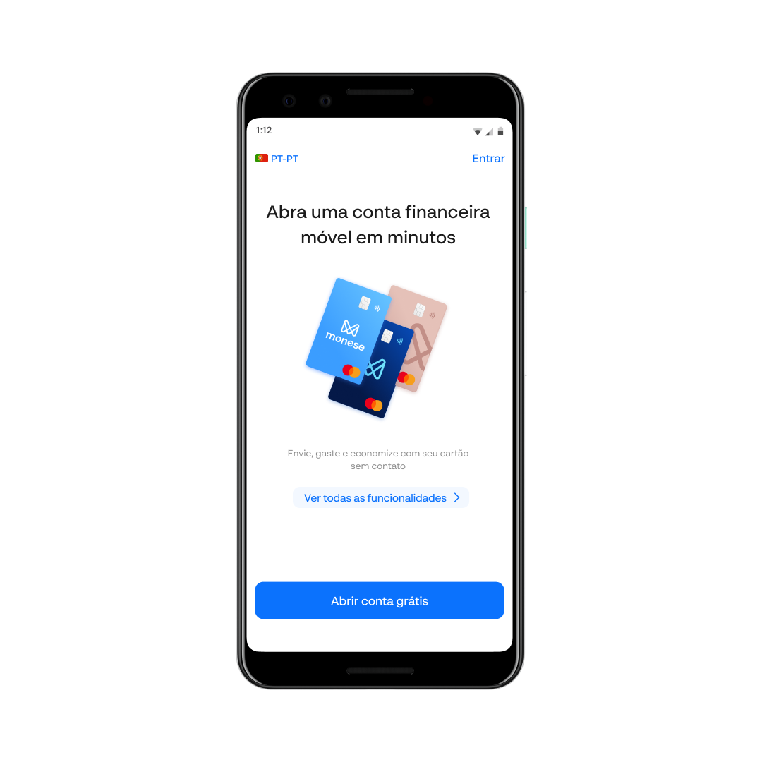Crie uma conta online com várias moedas - Monese