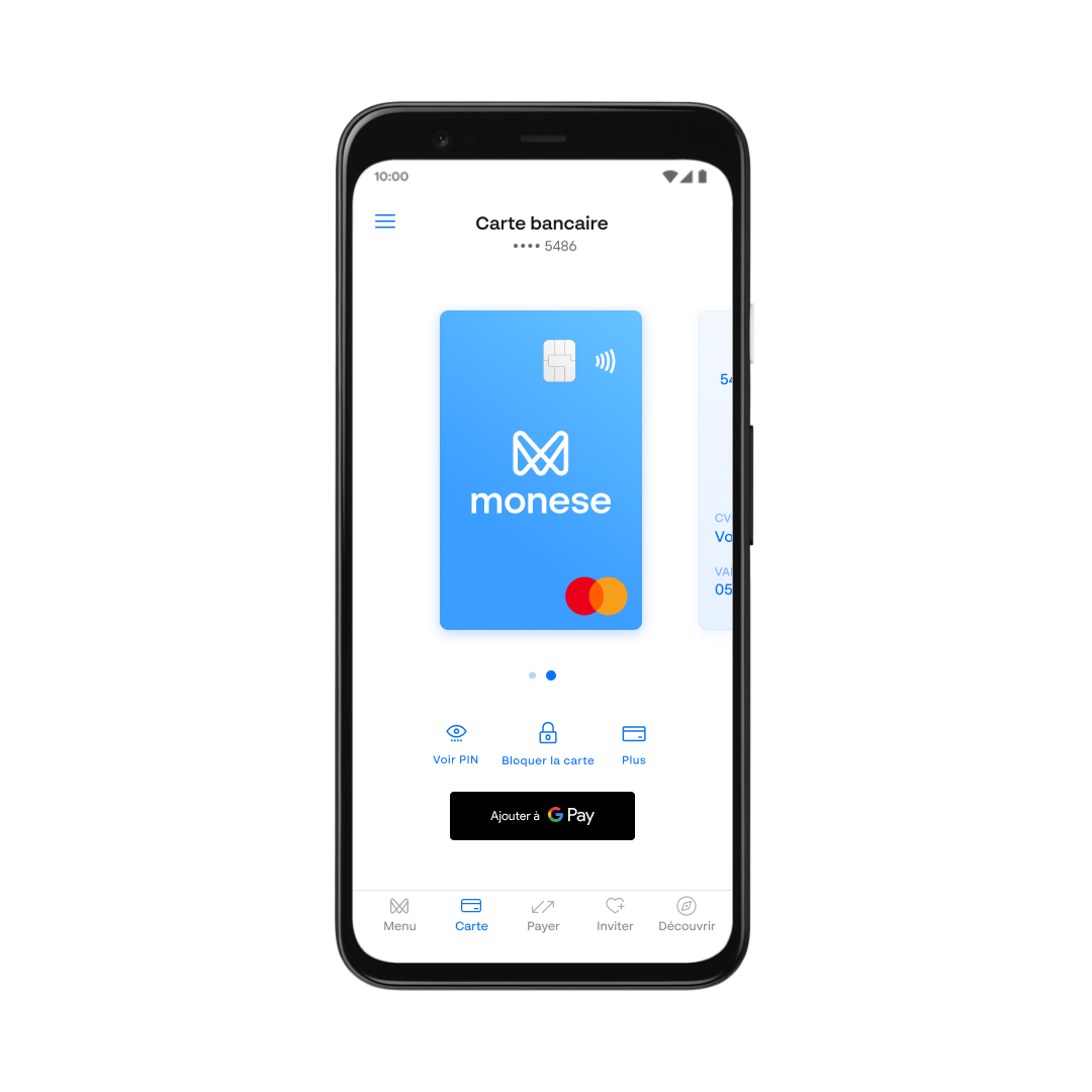 FR Set up Google Pay with Monese