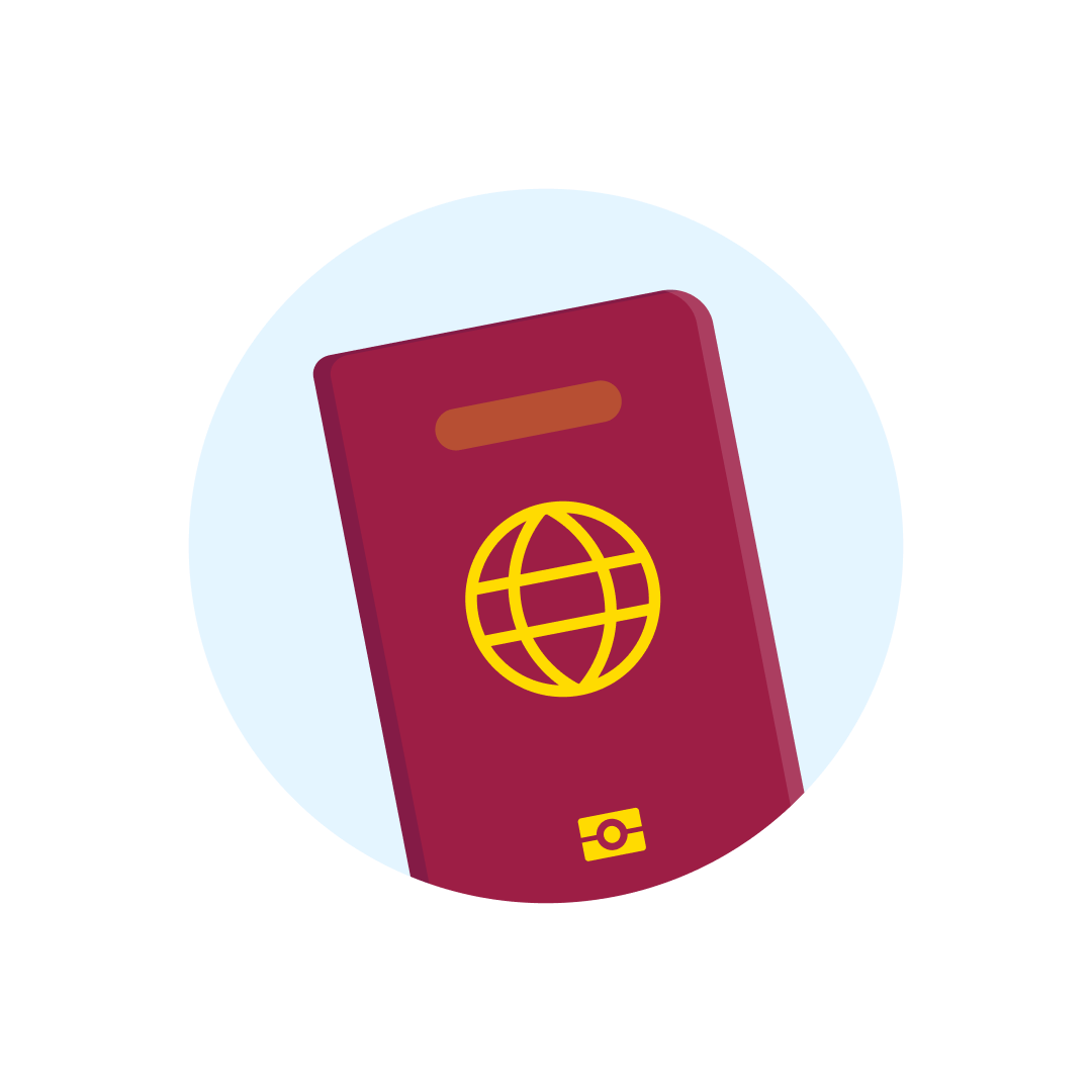 basta apenas um passaporte visual