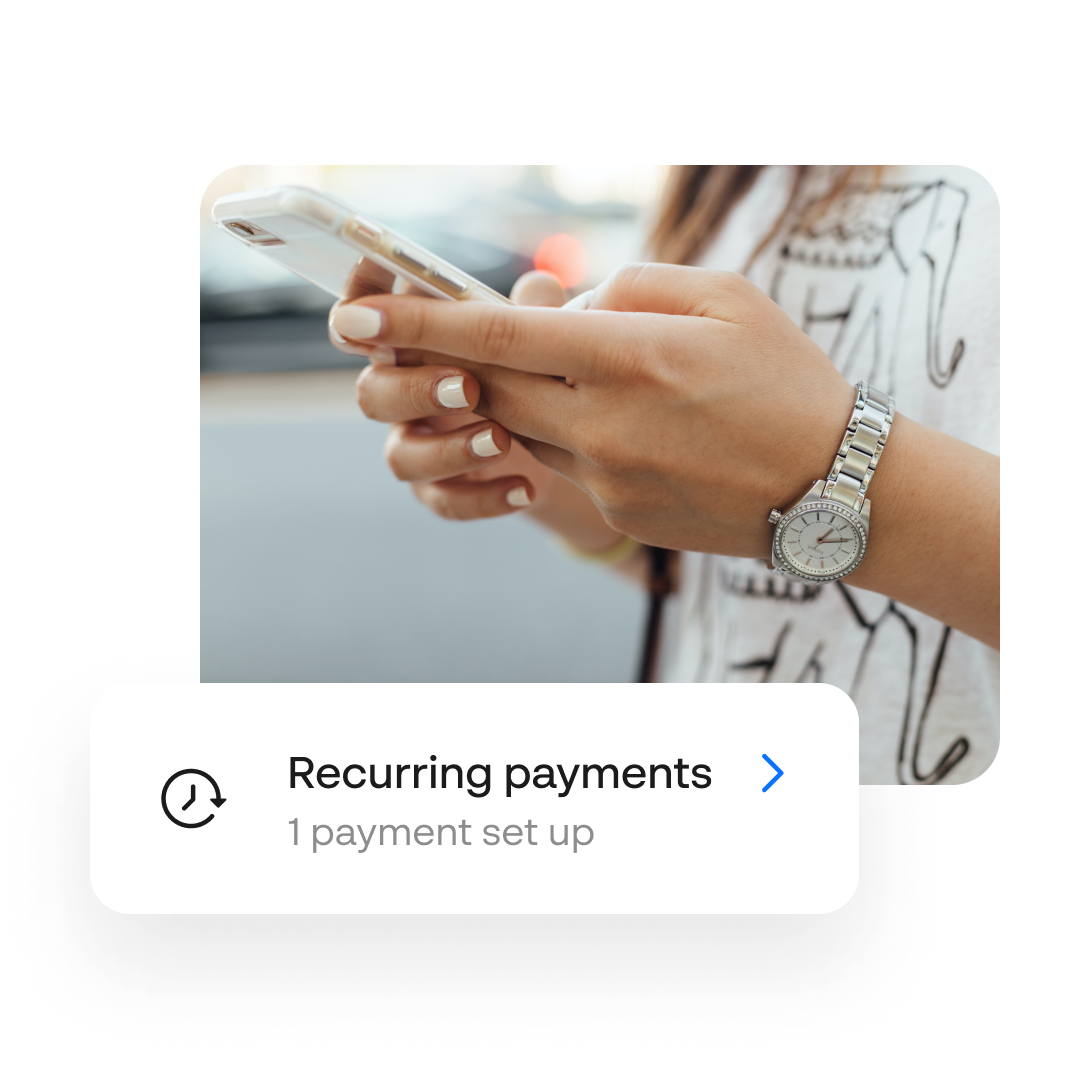 Make recurring payments Visual