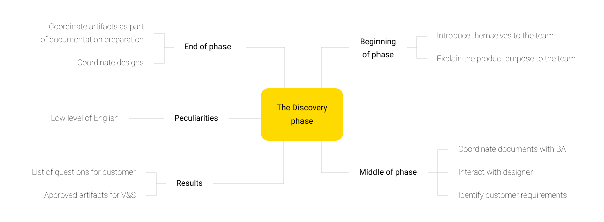Scheme 4. The algorithm of the BA’s work with the SME during Discovery